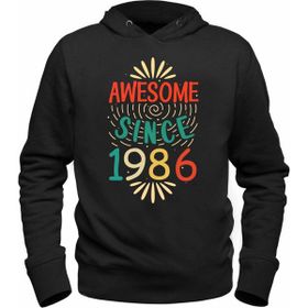 Alfa Tshirt Vintage 1986 Awesome Siyah Erkek T-shirt
