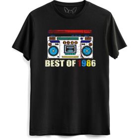 Alfa Tshirt Vintage 1986 Best Of Tape Siyah Erkek T-shirt