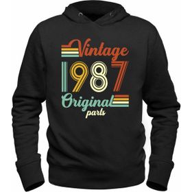 Alfa Tshirt Vintage 1987 Original Parts Siyah Erkek T-shirt