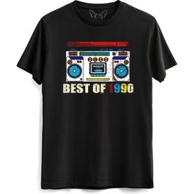 Alfa Tshirt Vintage 1990 Best Of Tape Siyah Erkek T-shirt