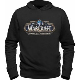 Alfa Tshirt World Of Warcraft Siyah Kapşonlu Erkek Sweatshirt