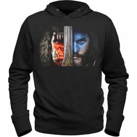 Alfa Tshirt World Of Warcraft Siyah Kapşonlu Erkek Sweatshirt