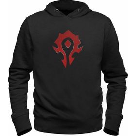 Alfa Tshirt World Of Warcraft Siyah Kapşonlu Erkek Sweatshirt