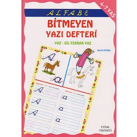 ALFABE BITMEYEN YAZI DEFTERI 4-7 YAŞ - ASIM UYSAL