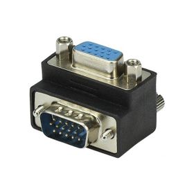 Alfais 4061 Vga Dirsek 90 Derece Köşe Adaptörü Monitör Görüntü Kablo Ucu Çevirici