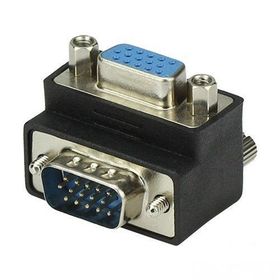 Alfais 4061 Vga Dirsek 90 Derece Köşe Adaptörü Monitör Görüntü Kablo Ucu Çevirici