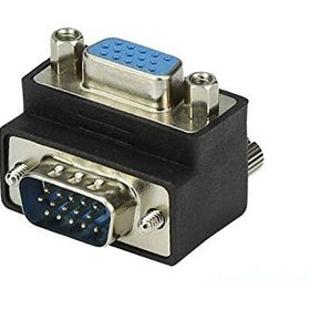Alfais 4061 Vga Dirsek 90 Derece Köşe Adaptörü Monitör Görüntü Kablo Ucu Çevirici