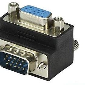 Alfais 4061 Vga Dirsek 90 Derece Köşe Adaptörü Monitör Görüntü Kablo Ucu Çevirici