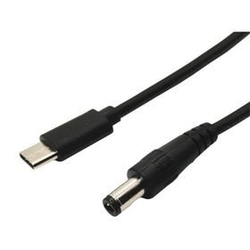 Alfais 4213 5.5x2.5 mm Type-C to DC 12V PD Adaptör Çevirici Power Şarj Kablosu