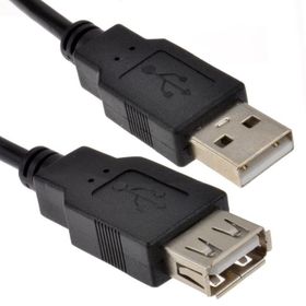 Alfais 4224 1.5 Metre Siyah Usb Dişi Erkek Uzatma Kablosu