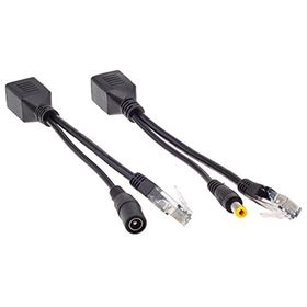 Alfais 4252 IP Kamera Kablosu POE Set Ethernet Adaptör Güç Power Kablosu