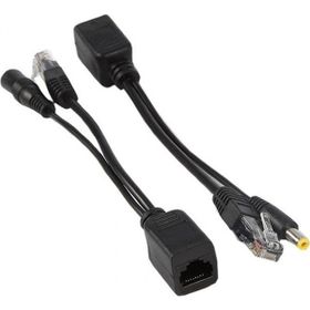 Alfais 4252 IP Kamera Kablosu POE Set Ethernet Adaptör Güç Power Kablosu