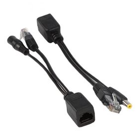 Alfais 4252 IP Kamera Kablosu POE Set Ethernet Adaptör Güç Power Kablosu