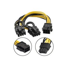 Alfais 4302 Pci E 8 Pin 6+2 2X Pci E Ekran Kartı Power Çoklayıcı Kablosu