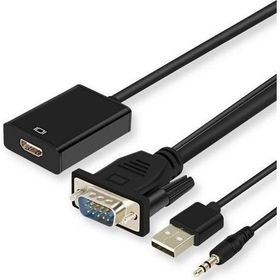 Alfais 4310 VGA to HDMI Çevirici Dönüştürücü Adaptör Kablosu