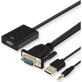 Alfais 4310 VGA to HDMI Çevirici Dönüştürücü Adaptör Kablosu