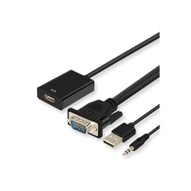 Alfais 4310 VGA to HDMI Çevirici Dönüştürücü Adaptör Kablosu