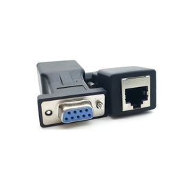 Alfais 4349 RS232 To RJ45 9 Pin 30 mt Ethernet Adaptör Ekleme Ek Uzatıcı Extender Çevirici-Dönüştürücü