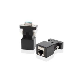 Alfais 4349 RS232 To RJ45 9 Pin 30 mt Ethernet Adaptör Ekleme Ek Uzatıcı Extender Çevirici-Dönüştürücü