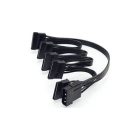 Alfais 4355 Molex IDE 4 Pin To 5 Port Sata Power HDD 60 cm Güç Çoklayıcı Kablo