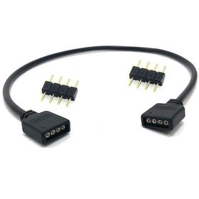 Alfais 4373 4 Pin RGB Ekleme Birleştirme Uzatma 30 cm Çevirici Kablo
