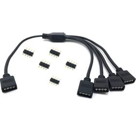 Alfais 4376 RGB Şerit 4 Pin Led Çoklayıcı Splitter