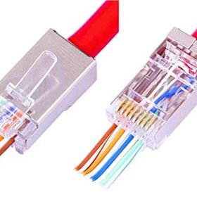 Alfais 4388 10 Adet Yeni Nesil Delikli Metal Rj45 Jack İnternet Cat Kablo Ucu