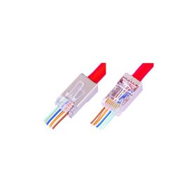 Alfais 4388 10 Adet Yeni Nesil Delikli Metal Rj45 Jack İnternet Cat Kablo Ucu