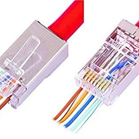 Alfais 4388 10 Adet Yeni Nesil Delikli Metal Rj45 Jack İnternet Cat Kablo Ucu