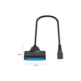 Alfais 4393 Type C 3.1 Usb To 2.5 3.5 İnç Sata Ssd Hdd Siyah Hard Disk Dvd Kablosu
