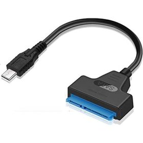 Alfais 4393 Type C 3.1 Usb To 2.5 3.5 İnç Sata Ssd Hdd Siyah Hard Disk Dvd Kablosu