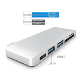 Alfais 4401 Type-C USB 3.1 HUB Kart Okuyucu SD Micro SD USB 3.0 Çevirici Çoklayıcı Adaptör