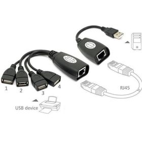 Alfais 4406 50 mt 4 Port Cat RJ45 USB Hub Ek Uzatma Extender