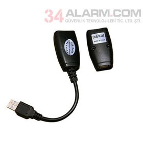 Alfais 4406 50 mt 4 Port Cat RJ45 USB Hub Ek Uzatma Extender