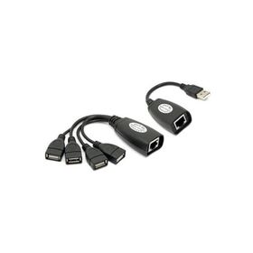 Alfais 4406 50 mt 4 Port Cat RJ45 USB Hub Ek Uzatma Extender