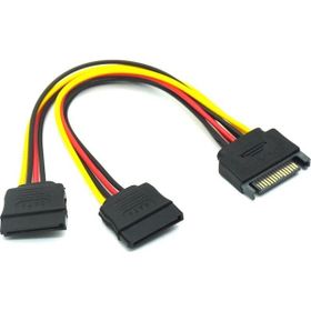 Alfais 4426 Sata 15 Pin 2 Port HDD Bağlatı Kablosu