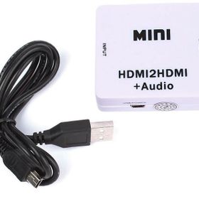 Alfais 4437 HDMI To HDMI + 3.5 mm Ses Sistemi Dijital Çevirici Ayırıcı Adaptör