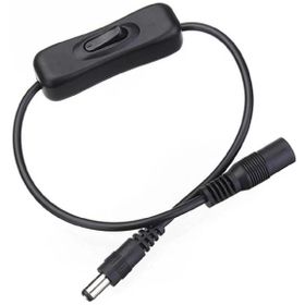 Alfais 4462 5.5x2.1 mm Anahtarlı DC Dişi Erkek Adaptör Güç Power Bağlantı Kablosu