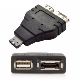 Alfais 4472 Esata Combo To USB Esata Dişi Erkek Çevirici Dönüştürücü Adaptör
