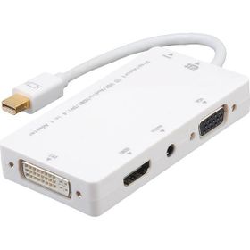 Alfais 4474 Mini Displayport To Hdmi Dvi Vga 3.5 mm Kulaklık Çıkışı Thunderbolt Çevirici Adaptör
