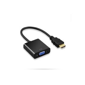 Alfais 4487 Hdmı To Vga Siyah Dönüştürücü Kablosu