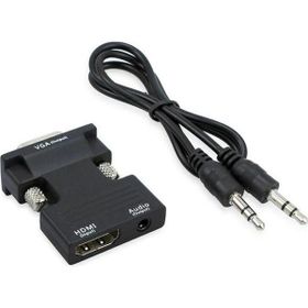 Alfais 4499 Ses Destekli HDMI To VGA Dönüştürücü Adaptör