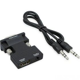 Alfais 4499 Ses Destekli HDMI To VGA Dönüştürücü Adaptör