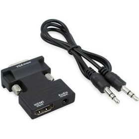 Alfais 4499 Ses Destekli HDMI To VGA Dönüştürücü Adaptör