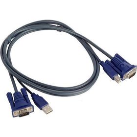 Alfais 4535 USB KVM Switch VGA Yazıcı Kablosu