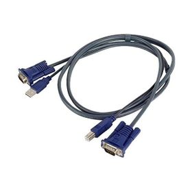 Alfais 4535 USB KVM Switch VGA Yazıcı Kablosu
