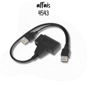 Alfais 4543 USB 2.0 2.5 3.5 inç Sata SSD HDD Hard Disk DC Güç Çevirici Dönüştürücü Adaptör Kablosu
