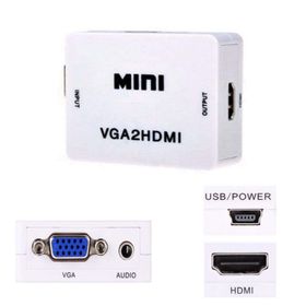 Alfais 4554 VGA to HDMI Kablo Çevirici Dönüştürücü Adaptör