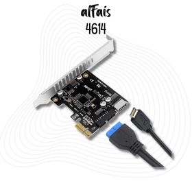 Alfais 4614 VL805 PCi-E Express to Type-E USB 3.0 19 Pin Anakart Ön Panel Kartı