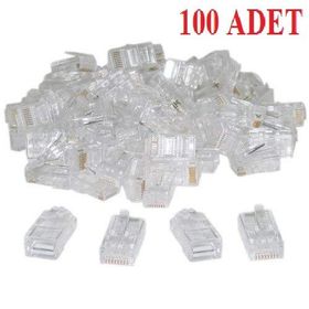 Alfais 4615 Cat6 RJ45 Jack Konnektör Jakı 100 Adet Ethernet Kablo Ucu